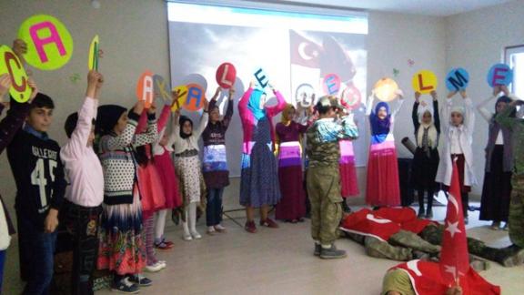 Behzat-ı Veli İmam Hatip Ortaokulunda Çanakkale Şehitlerini Anma Programı Düzenlendi
