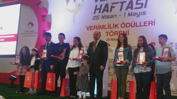 Tokat Bilim Sanat Merkezi, Verimlilik Haftası Fikir Yarışmasında Türkiye Birincisi Oldu
