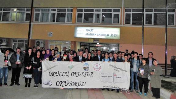 Atatürk Anadolu Lisesinde Akşam Okuma Etkinliği Düzenlendi