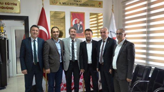 Sivaslılar Eğitim Kültür ve Sosyal Yardımlaşma Derneği Yönetim Kurulu İl Milli Eğitim Müdürümüz Levent YAZICI’yı Ziyaret Etti