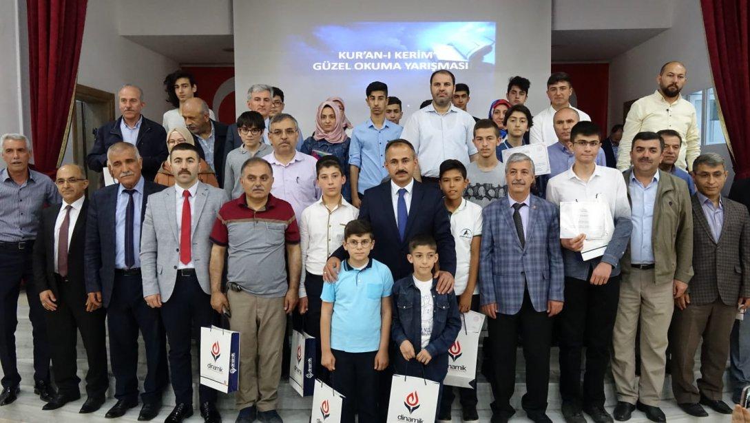 Oratokullar ve Liseler Arası Kur'an-ı Kerim'i Güzel Okuma Yarışması Gerçekleştirildi