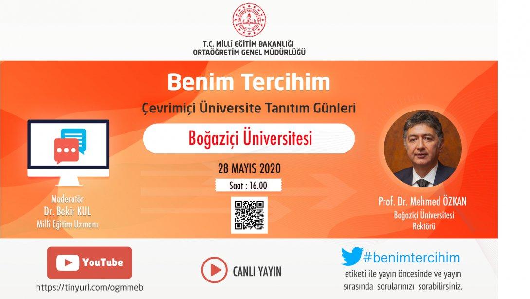Boğaziçi Üniversitesi Tanıtım Webinarı