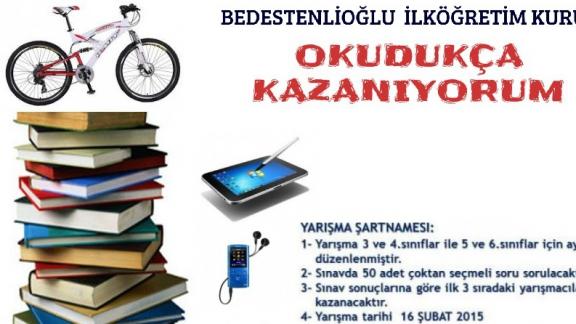 Merkez Bedestenlioğlu İlköğretim Kurumu Okudukça Kazanıyorum Yarışması 