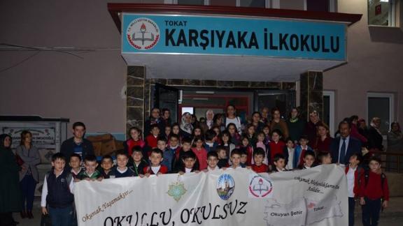 Karşıyaka İlkokulunda Akşam Okuma Etkinliği Düzenlendi